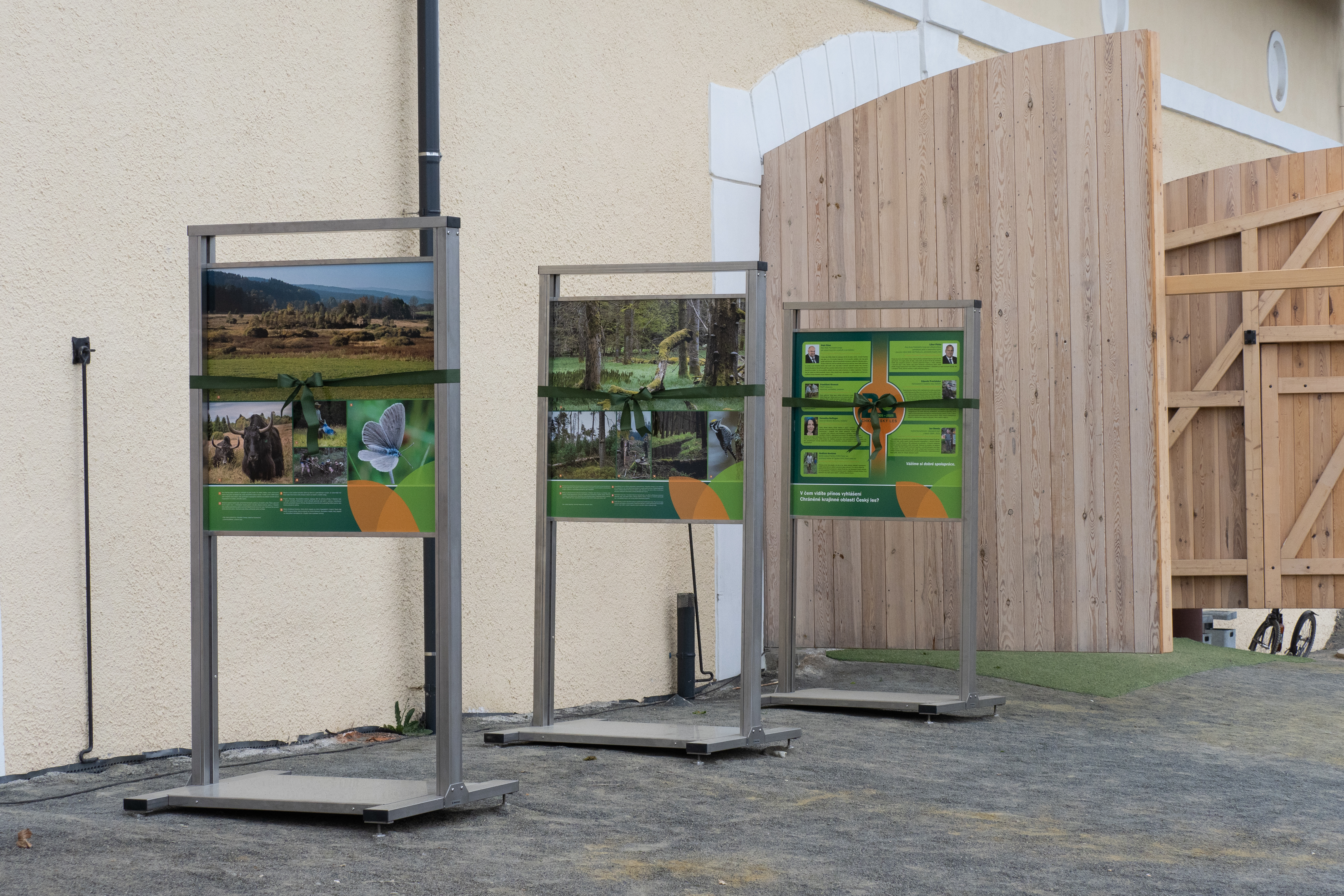 panely výstavy 20 let CHKO Český les